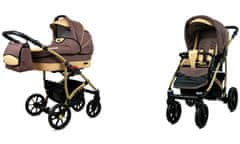 Babylux Largo Latte Beige | 2v1 Kombinirani Voziček kompleti | Otroški voziček + Carrycot