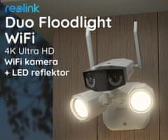 Reolink Duo Floodlight kamera, WiFi, 4K UHD, IR, IP66, LED reflektorji