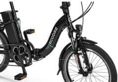 Eco Bike Even električno kolo, zložljivo, 14,5 Ah/522 Wh, črno