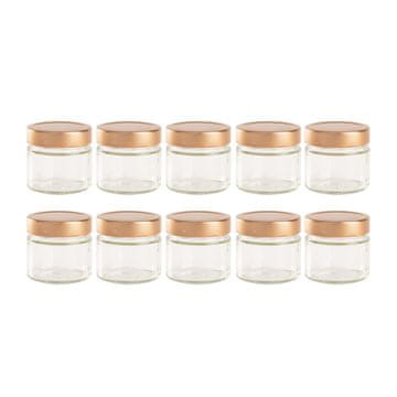 ROOSTERHOME Kozarec za shranjevanje z navojem 212ml bakren 10-set