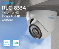 Reolink RLC-833A IP kamera, PoE, 4K UHD, IP66, IR