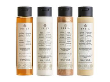 PRIJA PRIJA Komplet kozmetičnih izdelkov: Šampon za lase, masažni balzam, vlažilna krema, tekoče milo 4x100 ml