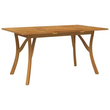 Vidaxl Vrtna miza 150x90x75 cm trden akacijev les