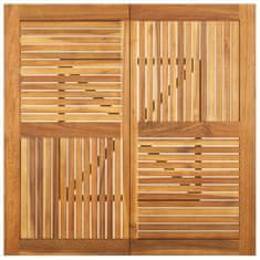 Vidaxl Vrtna miza 110x110x75 cm trden akacijev les
