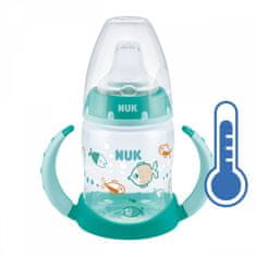 Nuk Otroška učna steklenička z nadzorom temperature 150 ml zelena