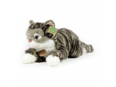 Rappa Plišasta mačka tabby siva 40 cm