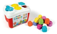 Clementoni Mehka škatla Clemmy z dejavnostmi in 15 kockami