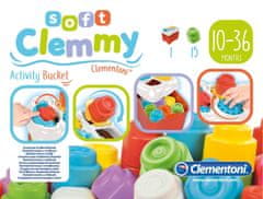 Clementoni Mehka škatla Clemmy z dejavnostmi in 15 kockami