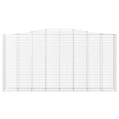Vidaxl Obokane gabion košare 20kosov 400x50x200/220cm pocinkano železo