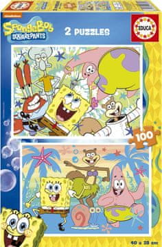 Educa Puzzle Sponge Bob 2x100 kosov