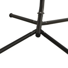 Vidaxl Vrtni gugalni stol z blazino temno sivo oxford blago in jeklo