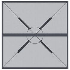 Vidaxl Vrtna miza antracit 80x80x72,5 cm jeklena mreža