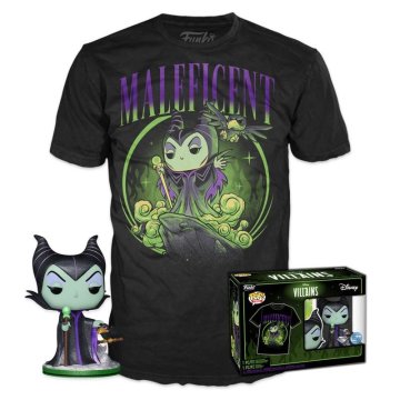 Funko POP in majica: Disneyjevi zlobneži - Maleficent (majica velikosti M)