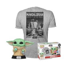 Funko POP in majica: Star Wars Mandalorian - Grogu s piškoti (majica velikosti L)