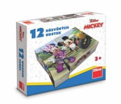 Dino Mickey in Minnie - Leseni bloki 12 kosov
