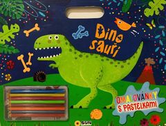 Dinozavri - Barvanje s pastelkami