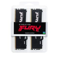 Kingston Fury Beast RGB pomnilnik (RAM), 64GB (2x32GB), 6000 MHz, DDR5, CL40 (KF560C40BBAK2-64)