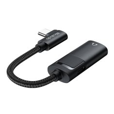 Mcdodo Adapter USB-C za AUX mini jack 3,5 mm + USB-C, Mcdodo CA-1880 (črn)