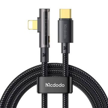Mcdodo prizma kabel usb-c s strelo ca-3391, 1,8 m (črn)