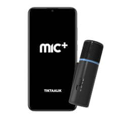 Tiktaalik Brezžični mikrofon MIC+ (črn)
