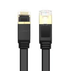 Ugreen ploščati kabel internetni omrežni kabel ethernet patchcord rj45 cat 7 stp lan 10 gbps 5m črna (nw106 11263)