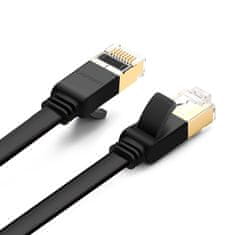 Ugreen ploščati kabel internetni omrežni kabel ethernet patchcord rj45 cat 7 stp lan 10 gbps 5m črna (nw106 11263)