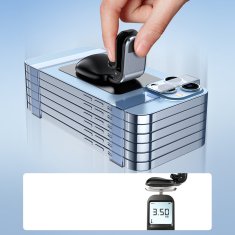 AceFast Avtomobilski magnetni nosilec telefona za prezračevalno rešetko sive barve