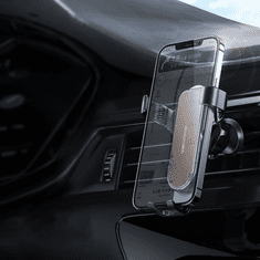 slomart wk design k captain series car gravity držalo z nožem za pas in razbijačem oken telefona, črna (wa-s53)