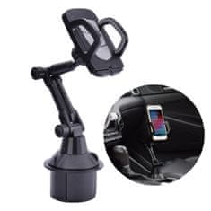 shumee Avto nosilec za pametni telefon za Cup Holder, črn