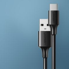 Ugreen Kabel USB-C na USB-A Quick Charge 3.0 3A 0,25 m črn