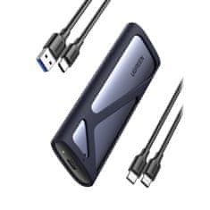 Ugreen Ohišje za SSD disk M.2 USB 3.2 Gen 2 SuperSpeed USB 10 Gbps, sivo