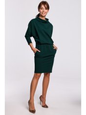 BeWear Ženska mini obleka Yungdrung B175 temno zelena S/M