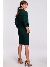 BeWear Ženska mini obleka Yungdrung B175 temno zelena S/M