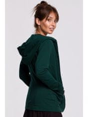 BeWear Ženska majica s kapuco Gyil B180 temno zelena XL
