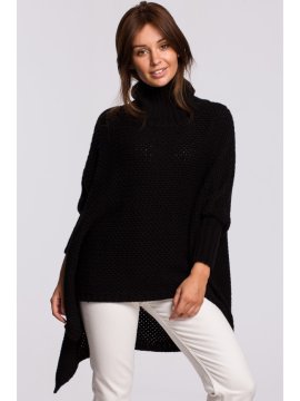 BeWear Ženski pončo Pinzal BK049 črna