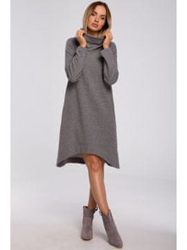 Made of Emotion Ženska pulover obleka Resaal M551 siva