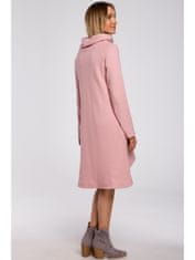 Made of Emotion Ženska pulover obleka Resaal M551 pudrasto roza L