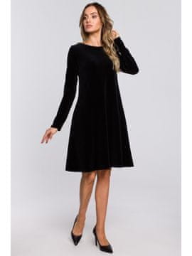 Made of Emotion Ženska obleka za prosti čas Duga M566 črna