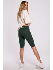 Made of Emotion Ženske športne kratke hlače Kunga M593 vojaško zelena XL