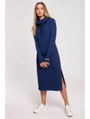 Made of Emotion Ženska pulover obleka Nyima M622 tmavo modrá XXL
