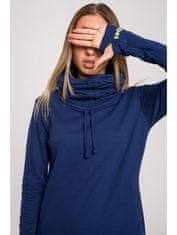 Made of Emotion Ženska pulover obleka Nyima M622 tmavo modrá XXL