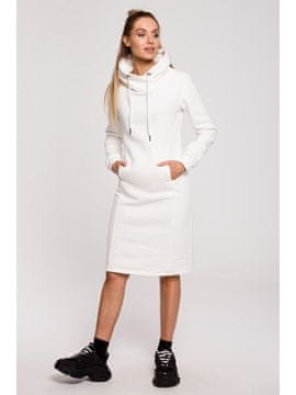 Made of Emotion Ženska pulover obleka Jamma M619 ekru