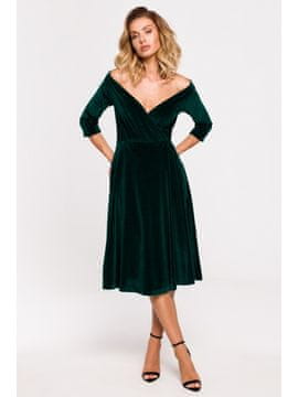 Made of Emotion Ženska večerna obleka Rellul M645 zelena