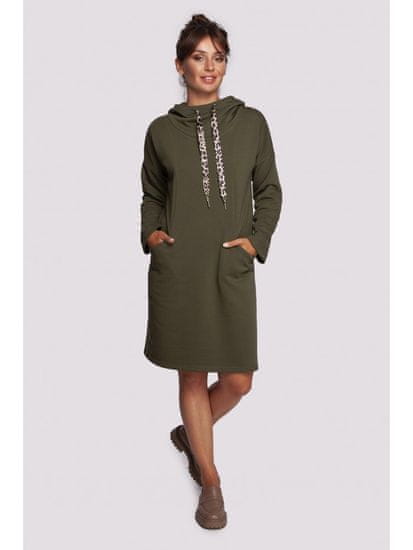 BeWear Ženska mini obleka Man B238 olivno