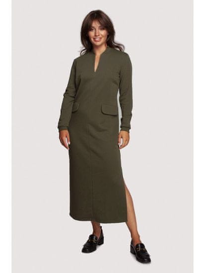 BeWear Ženska midi obleka Seemi B242 olivno