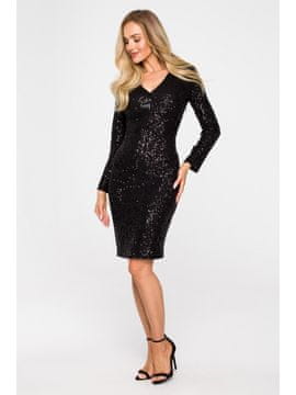 Made of Emotion Ženska mini obleka Helmer M717 črna