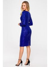 Made of Emotion Ženska mini obleka Helmer M717 kraljevsko modra S