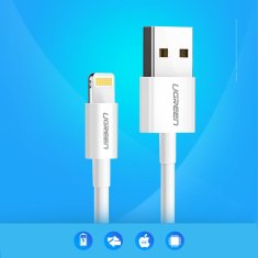 Ugreen Kabel iPhone USB - Lightning MFI 1m 2,4A bel - odprodaja