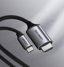 Ugreen Kabel, prehodnik HDMI – USB-C, 4K, 60 Hz, 1,5 m, črno-siv