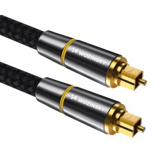WOZINSKY Optični digitalni zvočni kabel Toslink SPDIF 3 m črn